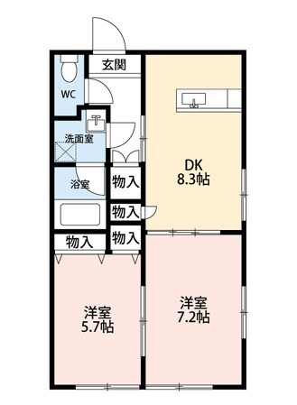 プレイン安城の物件間取画像